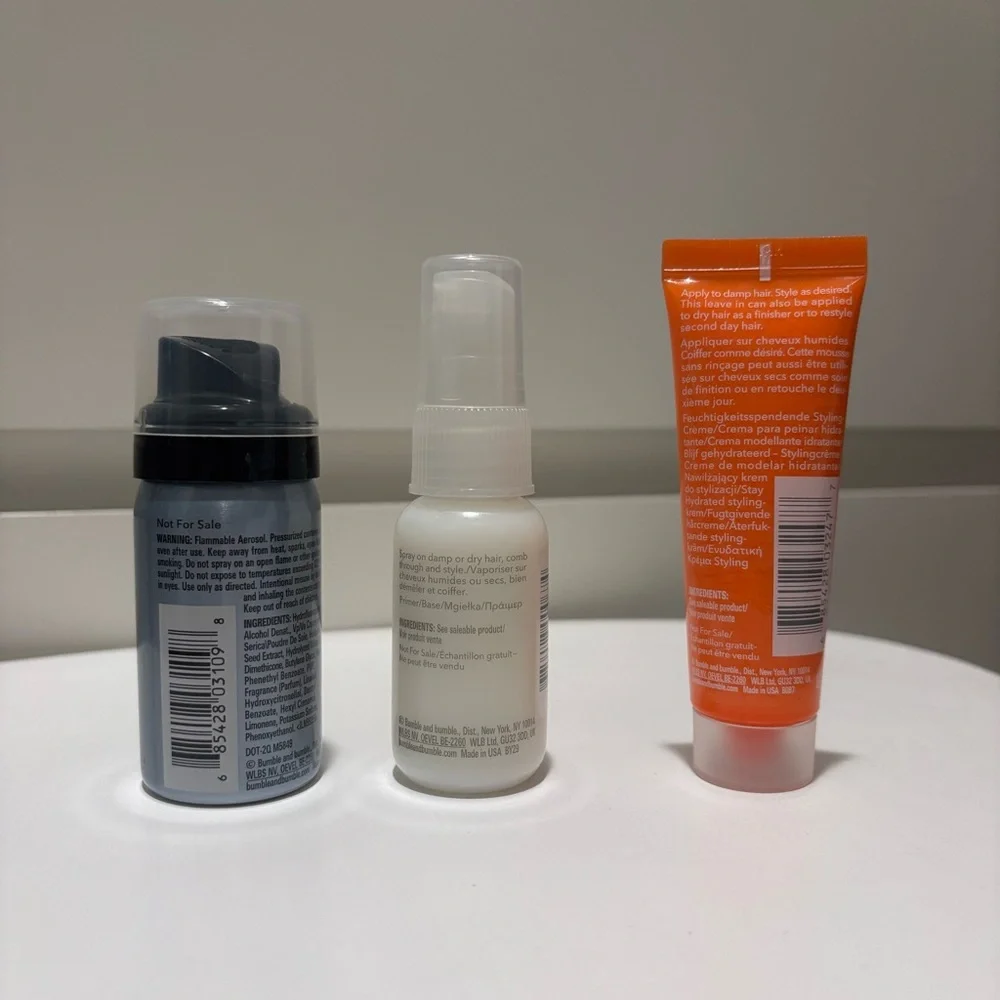 Bundle of 3 bumble & bumble hair minis